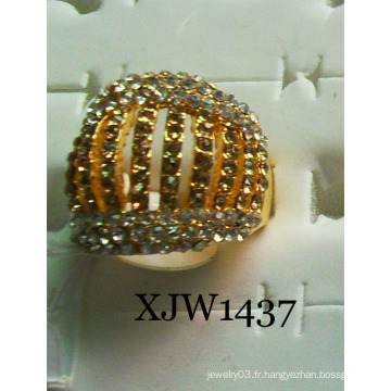 Bague plaquée or en diamant (XJW1437)